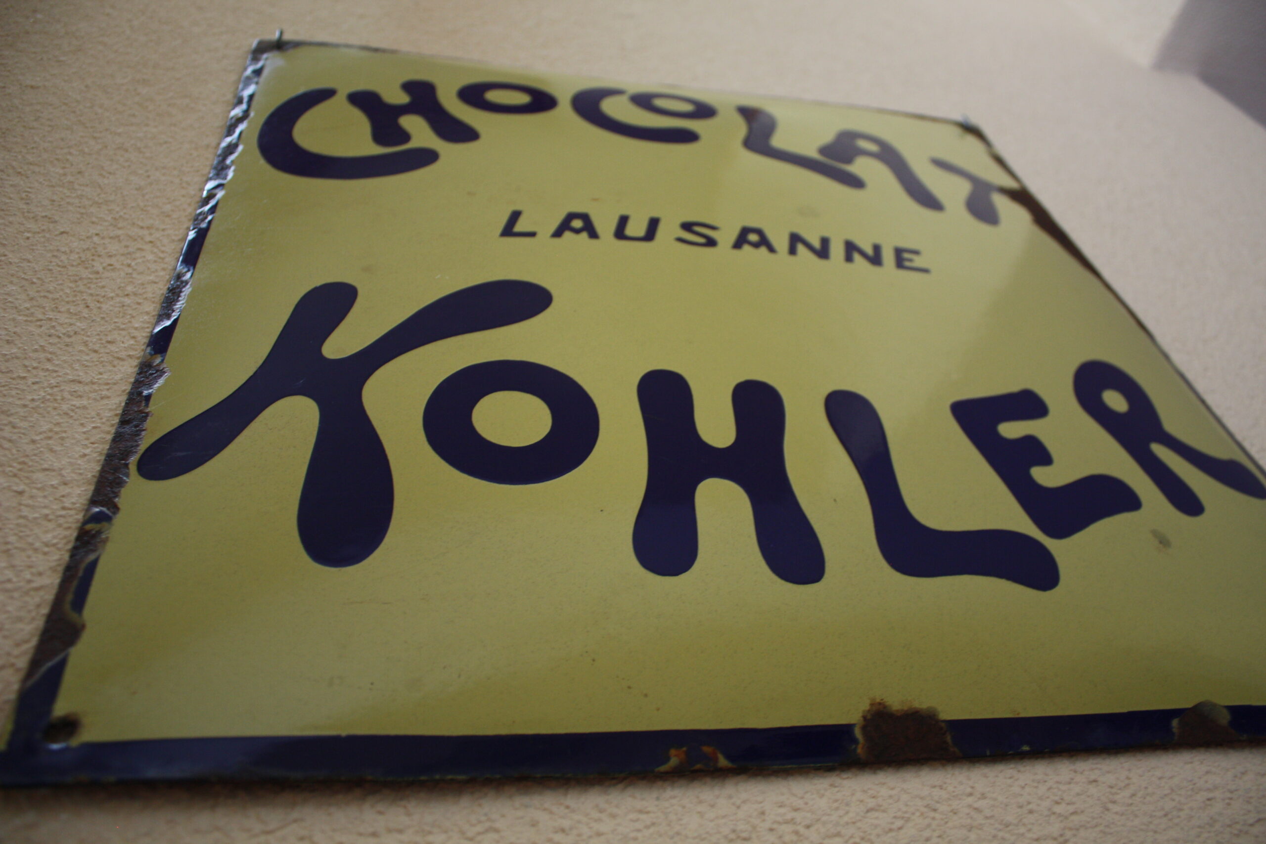 Plaque émaillée | Chocolat Kohler