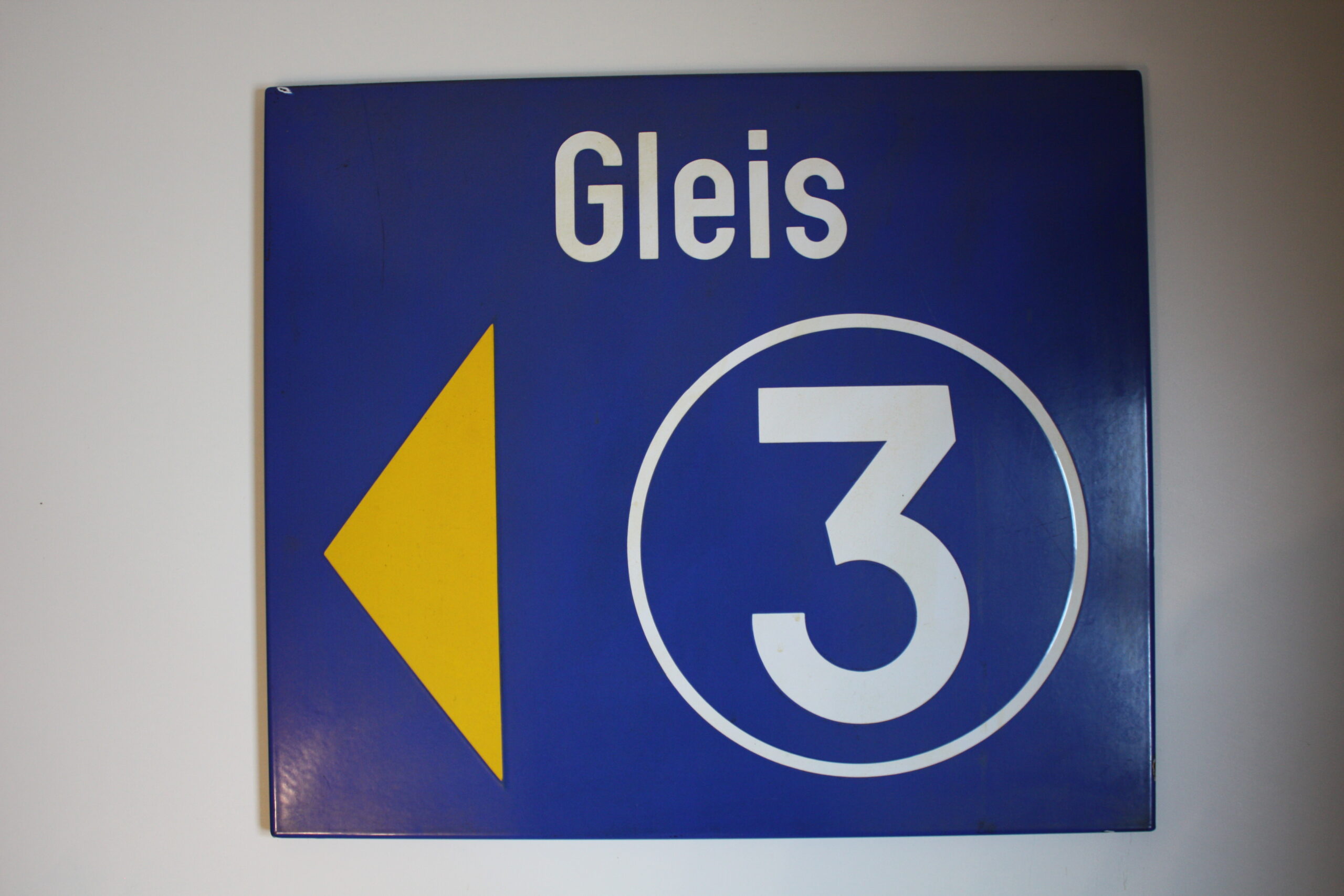 Plaque émaillée | Gleis 3