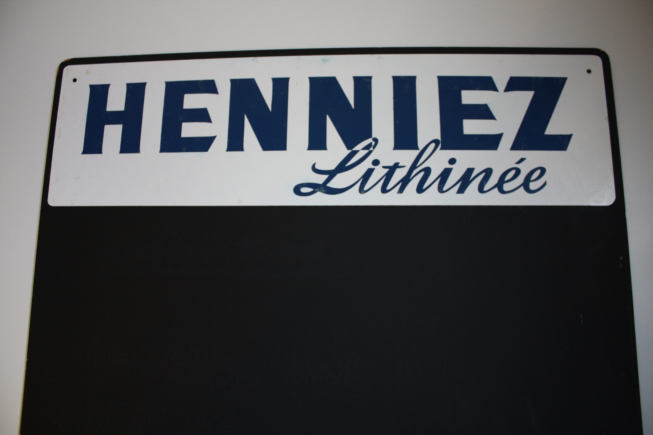 Plaque émaillée | Henniez Lithinée