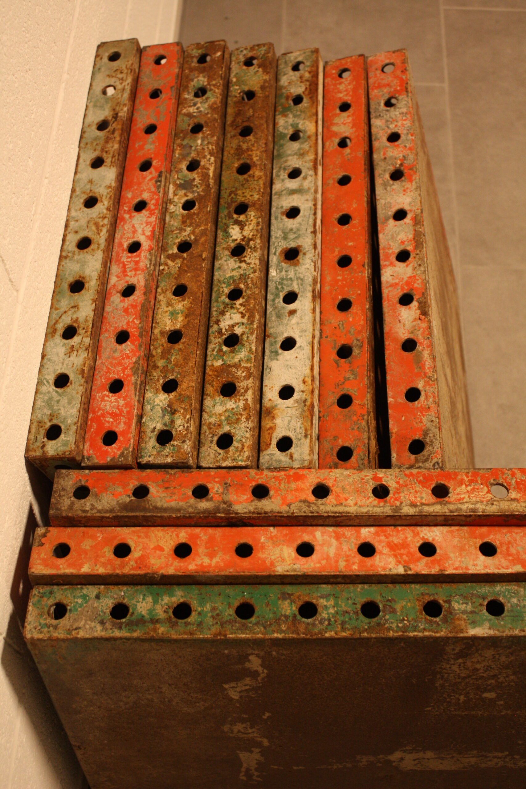 Anciennes plaques de coffrage