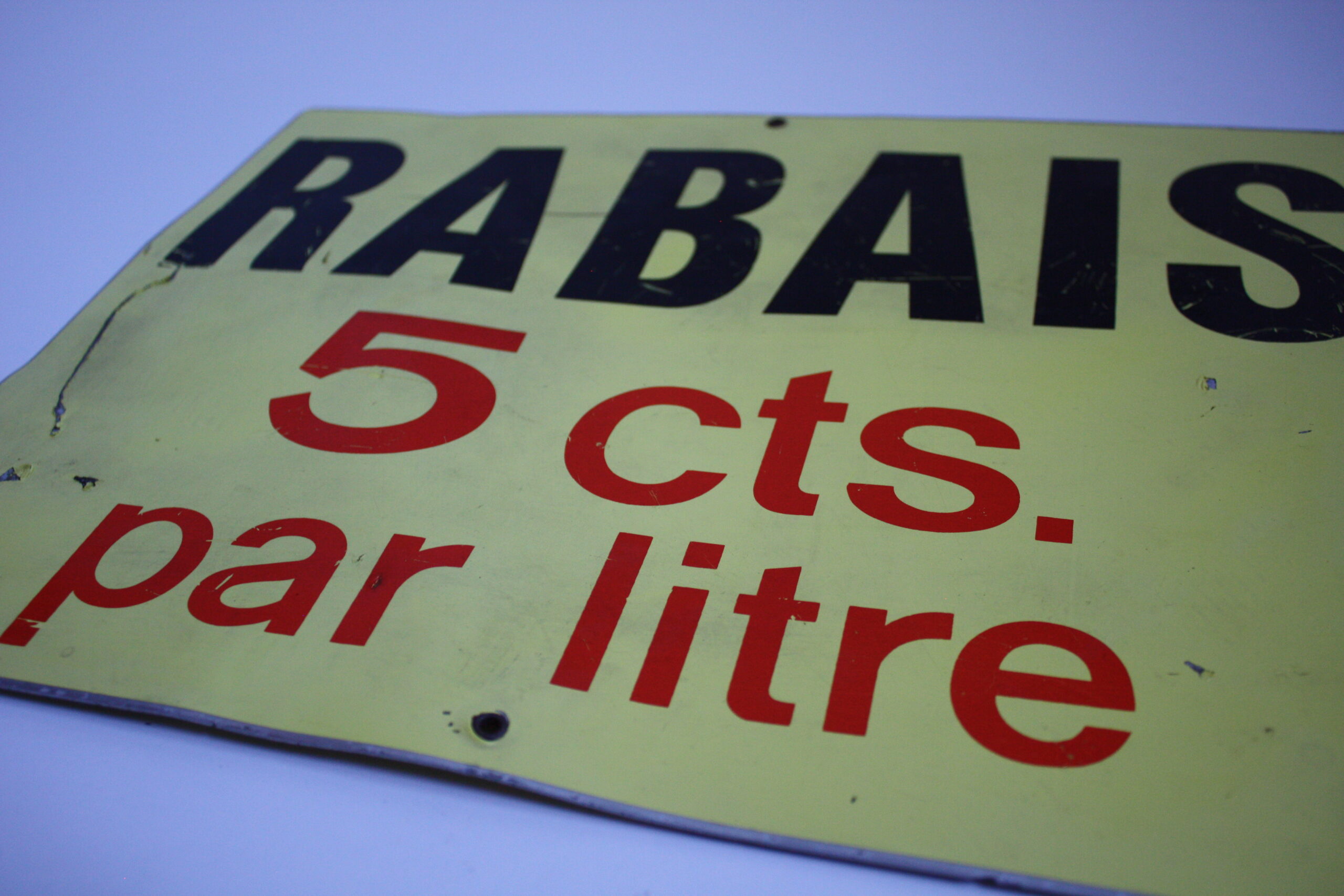 Tôle double-face | Rabais 5cts par litre