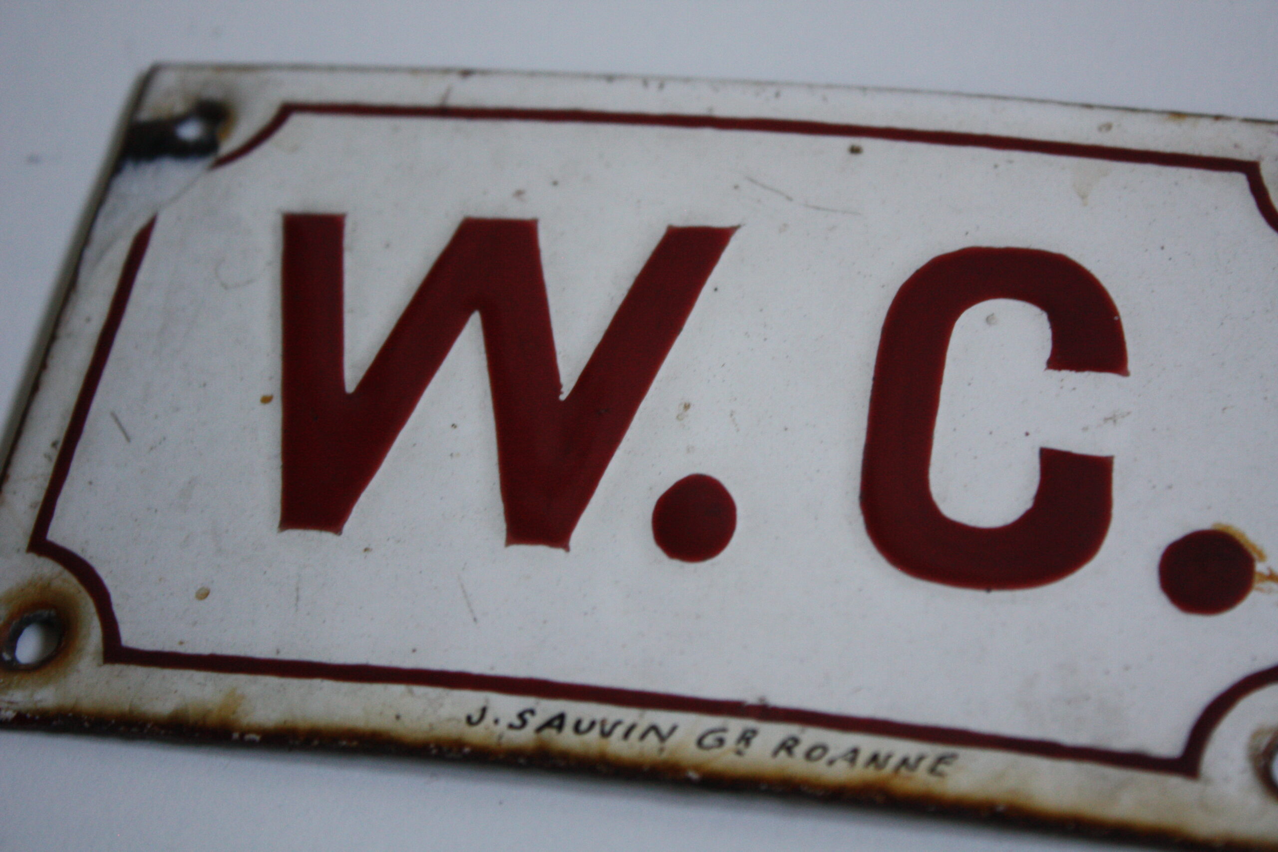 Plaque émaillée | WC